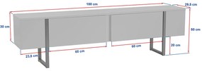Televízny stolík Serenity Travertine
