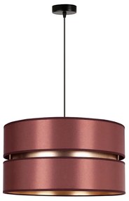 Duolla - Luster na lanku DUO 1xE27/15W/230V pr. 40 cm vínová/zlatá
