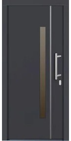 Vchodové dvere Silves drevené 100x200 cm P antracit