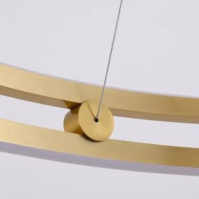 Toolight Toolight, LED závesné svietidlo 60cm, 76W, 3000K, LHJ015-CP, zlatá, OSW-60009