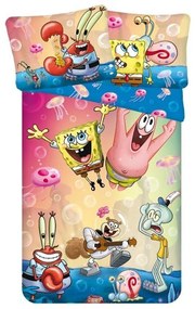 JERRY FABRICS -  JERRY FABRICS Obliečky Sponge Bob Party micro Polyester - mikrovlákno, 140/200, 70/90 cm