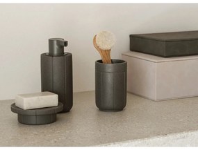 Sivý téglik na zubné kefky z polyresínu Kua – Blomus