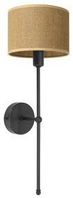 Nástenné svietidlo MADELA 1xE14/40W/230V juta/čierna
