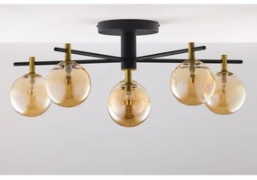 Jupiter 2033 - Prisadený luster FIGARO 6xG9/10W/230V čierna/zlatá/béžová