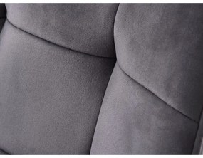 Sivé čalúnené jedálenské kreslá v súprave s podrúčkami 2 ks Nolan Square – Unique Furniture