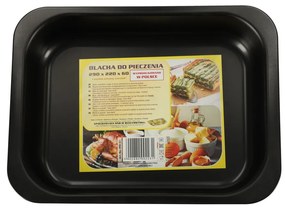 Viacúčelový plech na pečenie 29 cm x 22 cm x 60 cm čierny