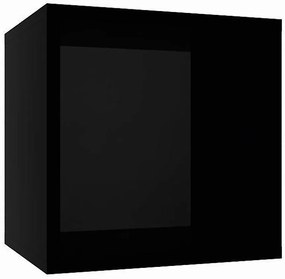 Závesná polička Izumi-10-BL čierna mat