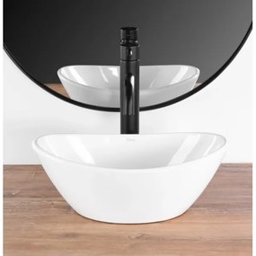 REA-U6803 - Umývadlo na dosku KATE 24,5x36,5 cm keramika/lesklá biela