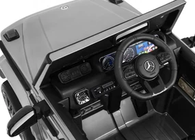 Detské elektrické autíčko Mercedes G63 AMG lakované - strieborné
