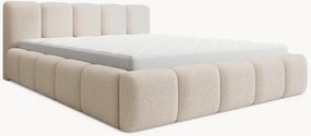 Posteľ s úložným priestorom Tesia 160x200 - béžové buklé Quelle 03