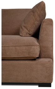 Svetlohnedá menčestrová pohovka 266 cm Mobby – Scandic