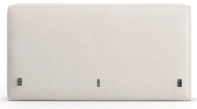 Krémovobiele čalúnené čelo postele 249x100 cm Olivia – Micadoni