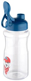 Altom Plastová fľaša so slamkou Labrador, 500 ml, modrá