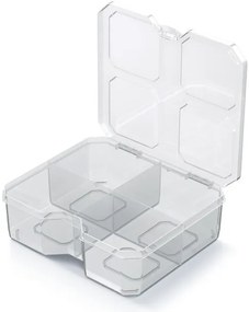 Triediaci organizér, úložný box na drobnosti, 4 priehradky SQR box, 16x14x5