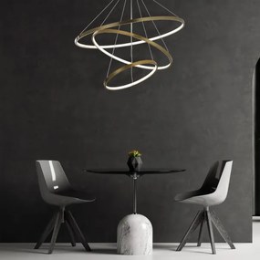 LED Luster na lanku LEA LED/60W/230V 4000K pr. 80 cm zlatá