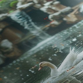 Obraz - Ázijské jazierko (120x50 cm)
