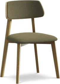 Zelená jedálenská stolička z masívneho dreva Niu – Makamii