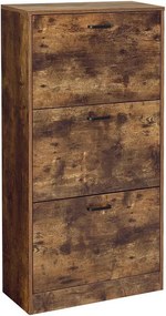 Skrinka na topánky VASAGLE s 3 dvierkami LBC030X01