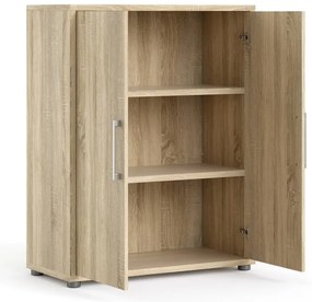 Modulárna knižnica v dekore duba v prírodnej farbe 89x113 cm Prima – Tvilum