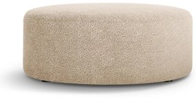 Svetlohnedý taburet z textílie buklé Dia – Micadoni