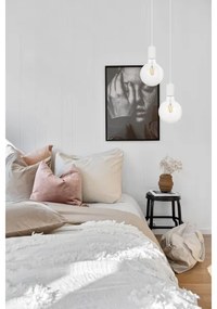 Luster na lanku MIROS 2xE27/60W/230V guľatý biela