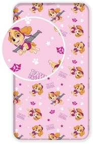 Jerry Fabrics Detské bavlnené prestieradlo Paw Patrol 122, 90 x 200 cm