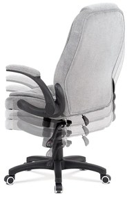 BONTEC Kancelárske kreslo, synchrónny mechanizmus, strieborná látka, KA-G303 SIL2 Farba: Strieborná