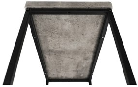 Kondela Príručný stolík, čierna/betón, TENDER