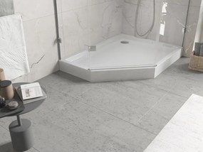 Mexen Flow+, päťuholníková sprchová vanička, pravá, 100 x 80 cm, biela lesklá, 46P108010RH