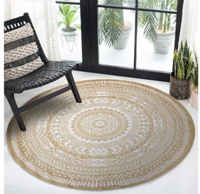 Dywany Łuszczów Kusový koberec Napkin gold kruh - 120x120 (priemer) kruh cm