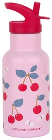 A Little Lovely Company - antikorová fľaša na pitie, 350 ml - čerešne