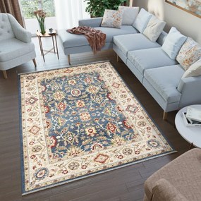 Modrý vintage koberec v orientálnom štýle Šírka: 120 cm | Dĺžka: 170 cm