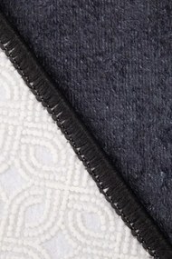 Protišmykový koberec MILANO 90010-04 čierny / zlatý