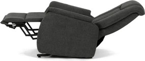 Polohovacie kreslo sivé, elektrické TV-L8963 GREY2