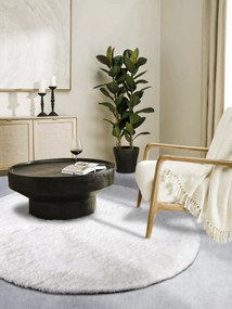 Hanse Home, Kusový koberec Myk 106112 White kruh, 200x200 (priemer) kruh, biela, obývacia izba