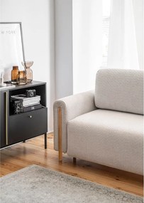 Béžová rozkladacia/s úložným priestorom pohovka z textílie buklé 244 cm Arcadova – ELTAP