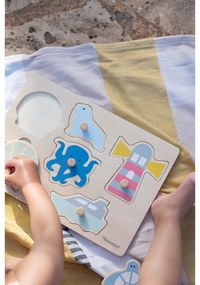 Drevené vkladacie puzzle (počet dielikov 6) Ocean – Kindsgut