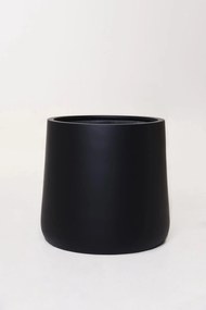 Kvetináč VEKRA, sklolaminát, výška 50 cm, čierna