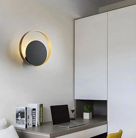 Toolight Toolight, nástenné svietidlo 1xG4 APP992-W, zlatá-čierna, OSW-05554