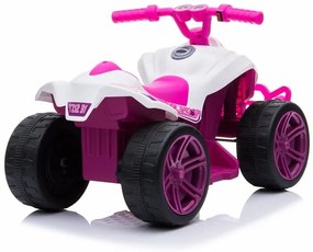 LEAN TOYS Elektrická štvorkolka TR1805 Bielo-ružová