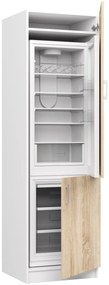 Skriňa na vstavanú chladničku S 60cm Artus biela/sonoma