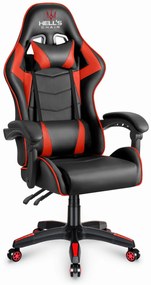 Hells Herné kreslo Hell's Chair HC-1007 RED Black