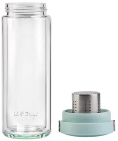 Sklenená fľaša v mentolovej farbe 350 ml Fuori – Vialli Design