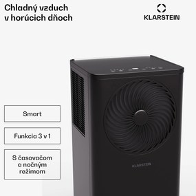 Klarstein Aero Ring 7K, Smart, klimatizácia, 7 000 BTU, mobilná a inteligentná, pre max. 25 m², hlasové ovládanie