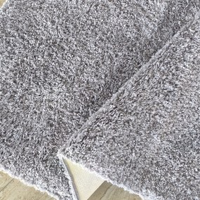 Sivý shaggy koberec Camel s protišmykovou úpravou – mäkký vlas Rozmer: 60x100 cm