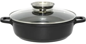 Elo 19624 Pekáč so sklenenou pokrievkou a aróma úchytom Alucast 24 cm, 24 cm