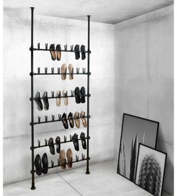 Wenko Teleskopický stojan na 48 párov topánokHerkules Shoes, čierny