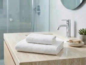 Súprava uterákov CARRARA 1ks 60x100 cm a 1ks 40x55 cm 100% bavlna, biela