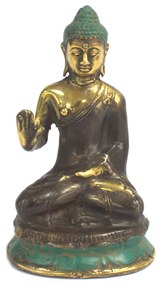 Malý sediaci buddha - ruka hore