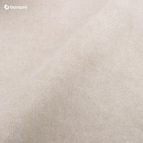 Béžová čalúnená jednolôžková posteľ s úložným priestorom s roštom 100x200 cm Bunny – Ropez